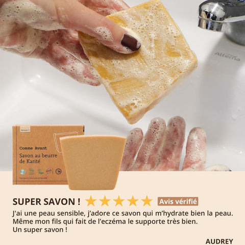 ¡5 ⭐️ estrellas para nuestro jabón de manteca de karité!