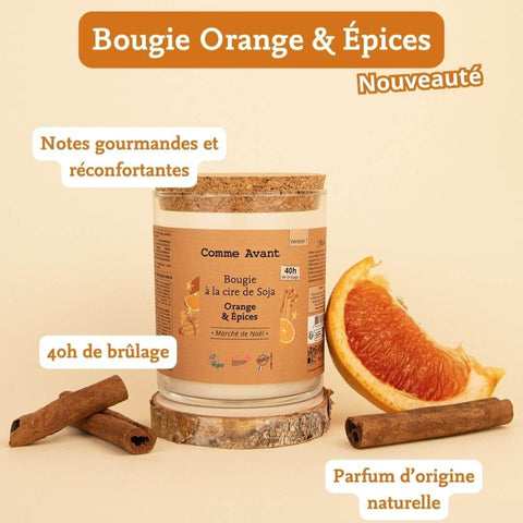 ✨Découvrez notre nouvelle bougie Orange & Épices ✨