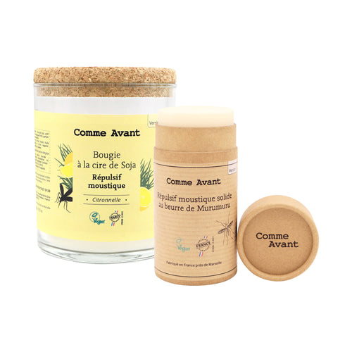 Bougie et répulsif moustique comme avant