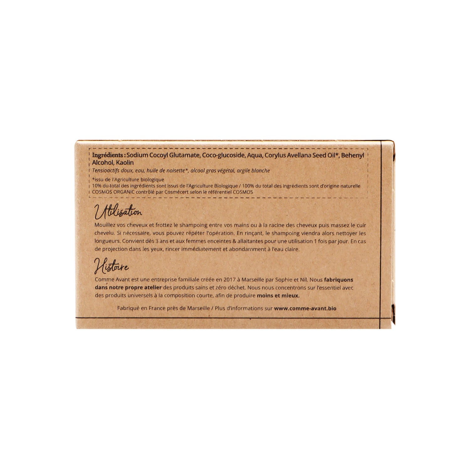 Shampoing à l'huile de noisette cheveux normaux comme avant