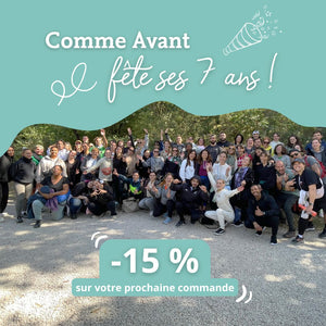 7 ans de Comme Avant, -15% sur tout !