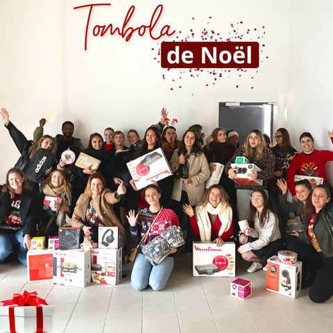 Cette année, nous avons organisé une tombola de Noël pour les équipes Comme Avant 🤩
