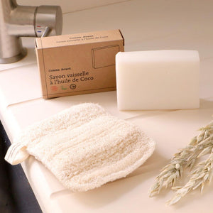 Une éponge lavable en loofah - Comme Avant