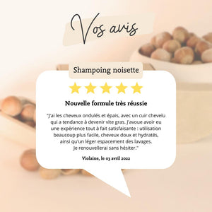 Vos avis sur notre shampoing noisette - Comme Avant