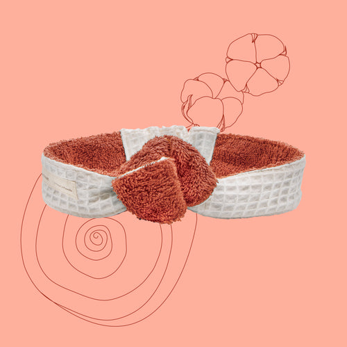 Bandeau de démaquillage – Terracotta