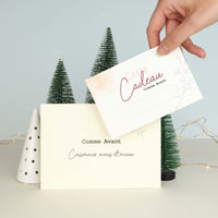 Carte cadeau comme avant