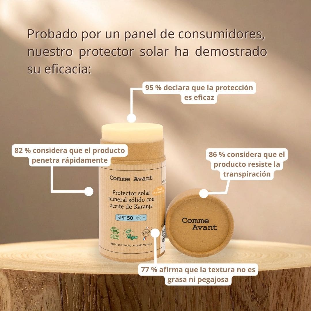 probado por consumidores protector solar comme avant