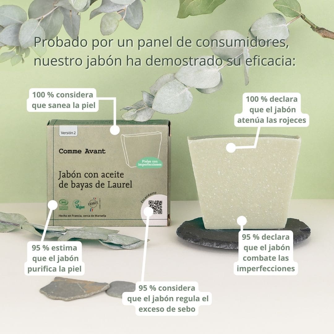 probado por consumidores jabón bayas de laurel comme avant