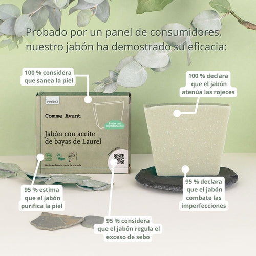 probado por consumidores jabón bayas de laurel comme avant