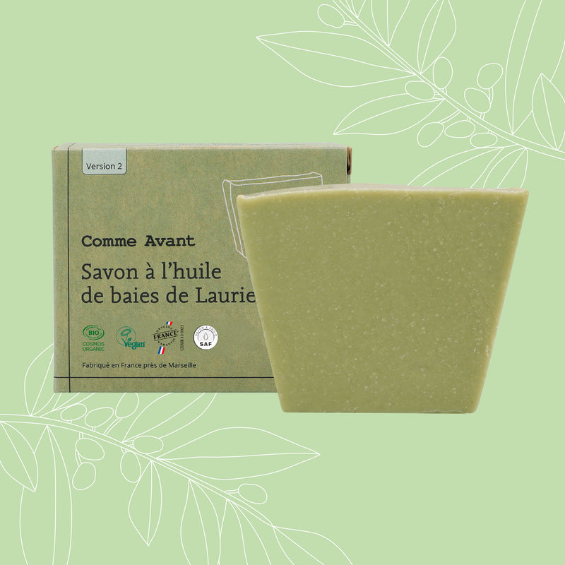 Savon à l'huile de baies de laurier saponifié à froid