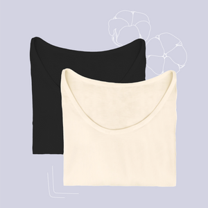 T-shirt en coton biologique pour femme fabriqué à la main près de marseille comme avant