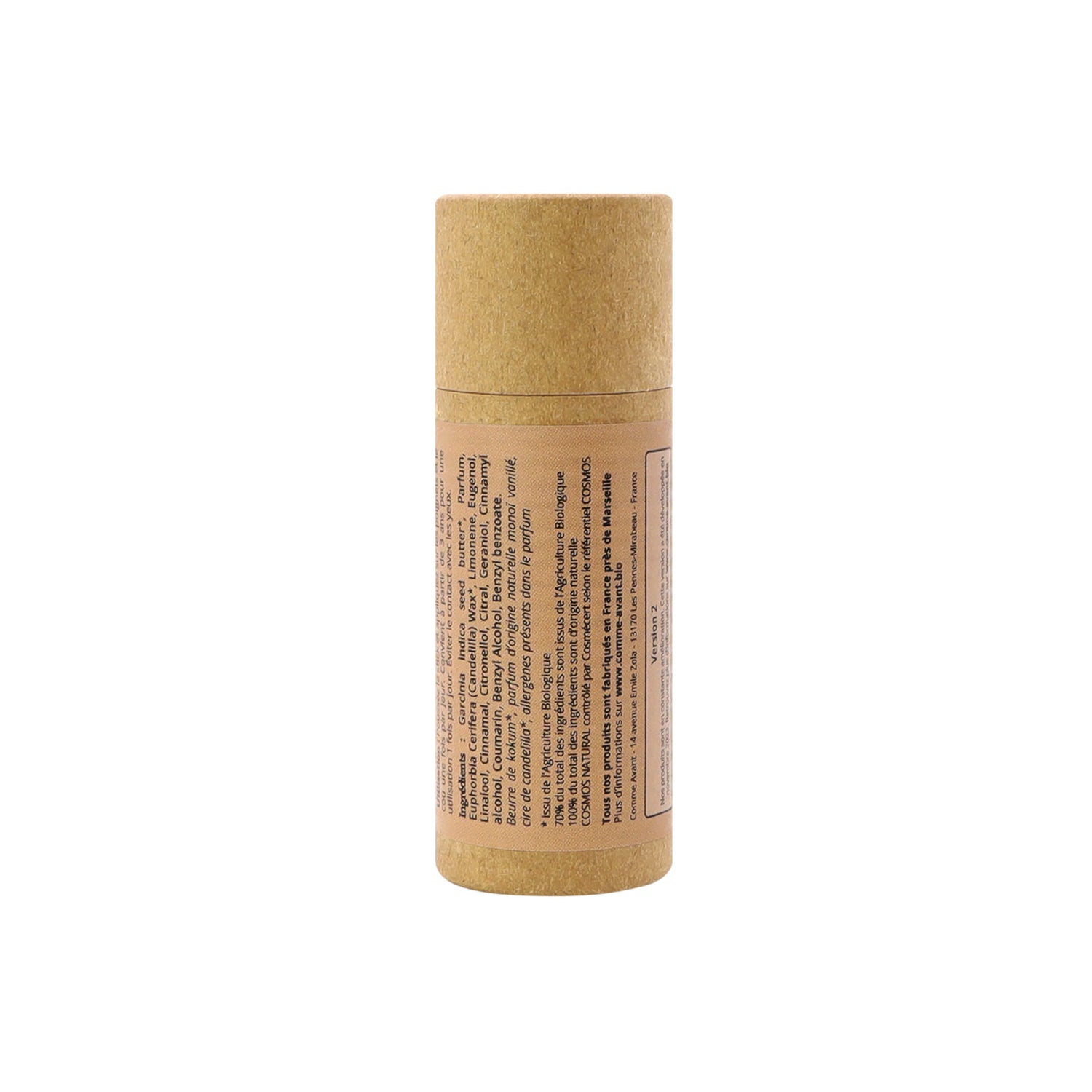Parfum solide boisé et épicé au beurre de kokum - Version 2