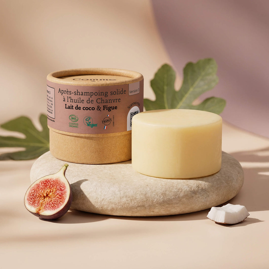 après-shampoing solide Comme Avant parfumé
