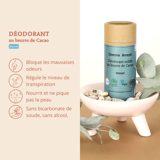 Argument déodorant monoi comme avant