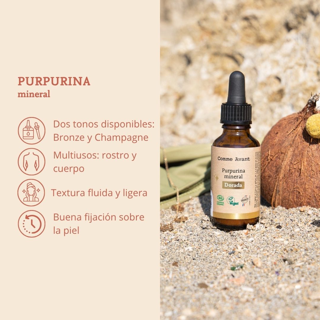 purpurina mineral comme avant