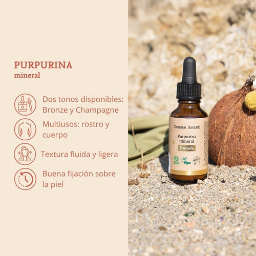 purpurina mineral comme avant