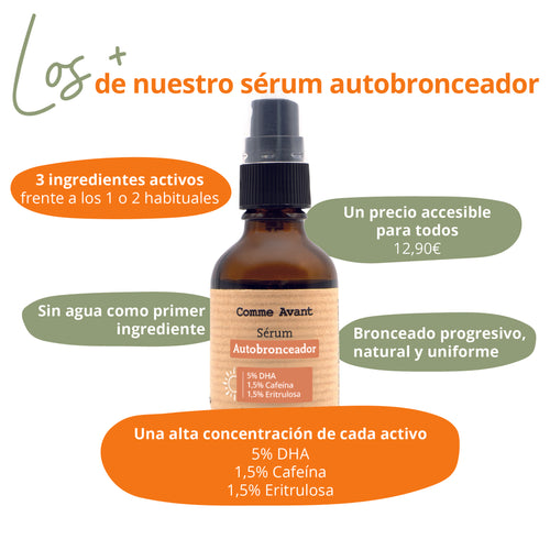 los + del sérum autobronceador