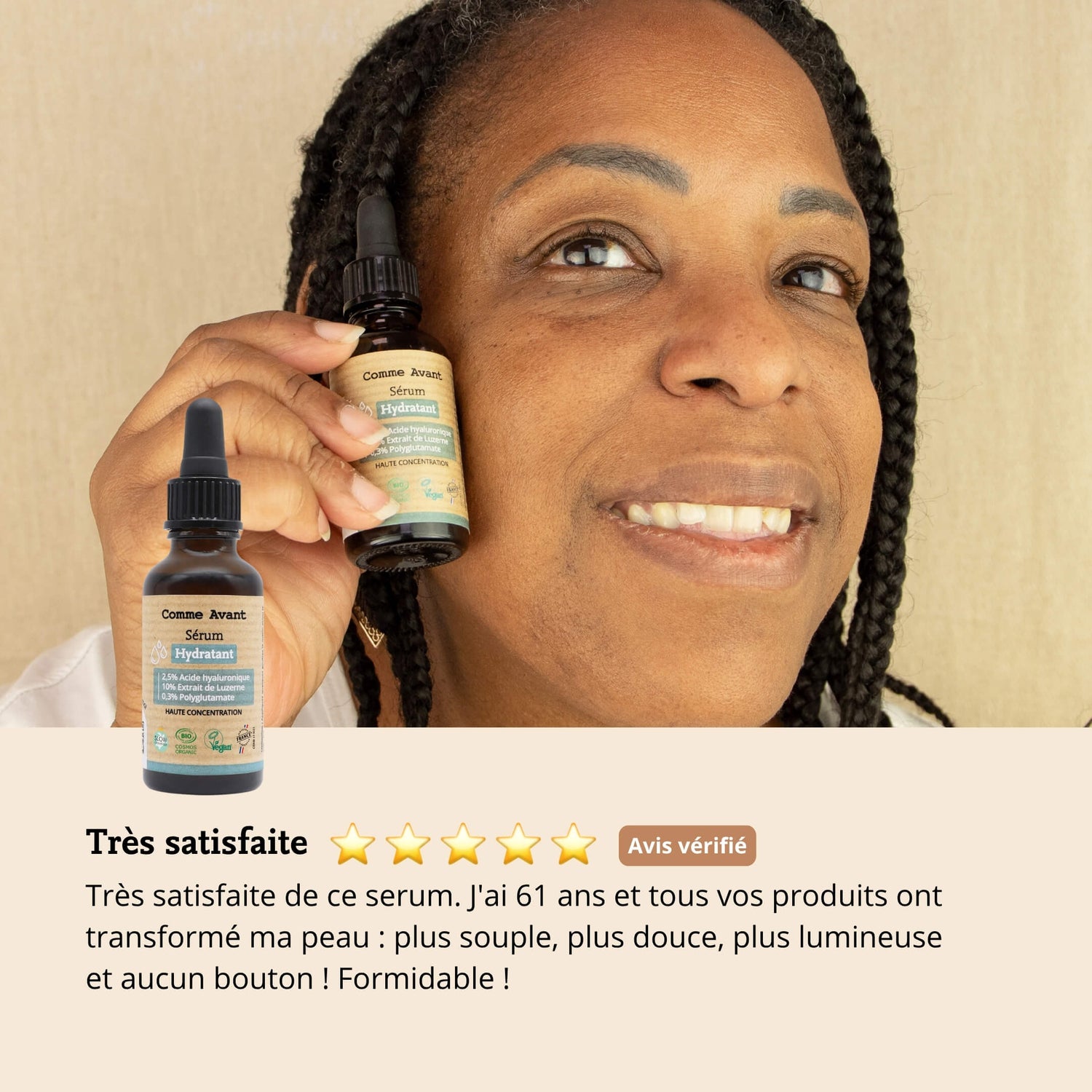 Avis sérum hydratant comme avant