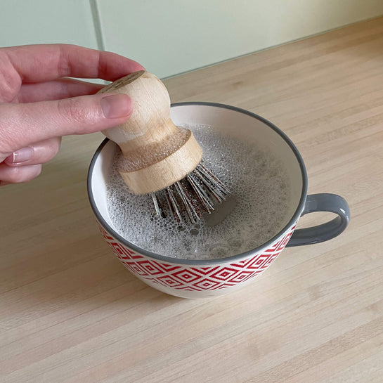 brosse à casserole en bois de hêtre comme avant 