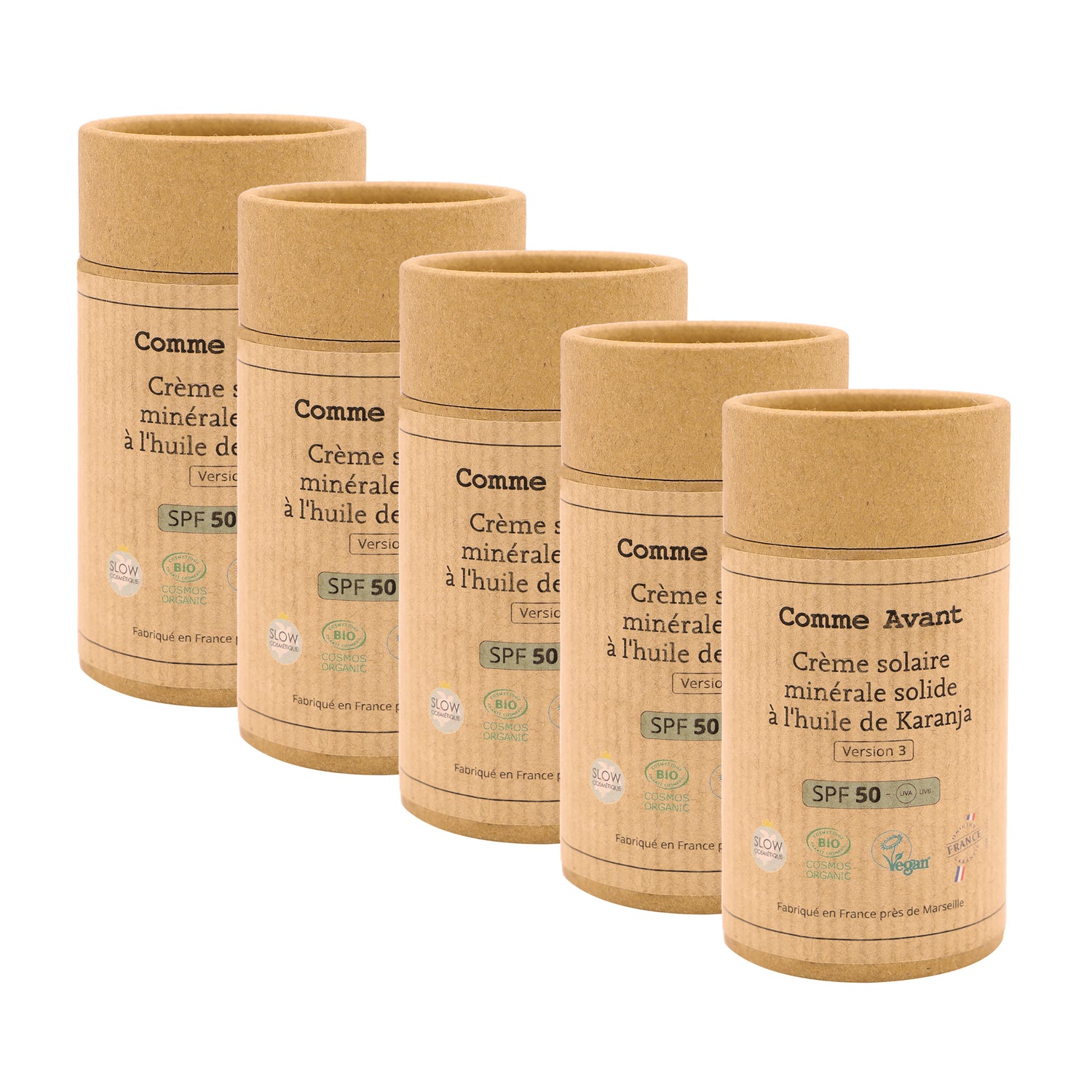 Crème solaire sans parfum protection 50 comme avant