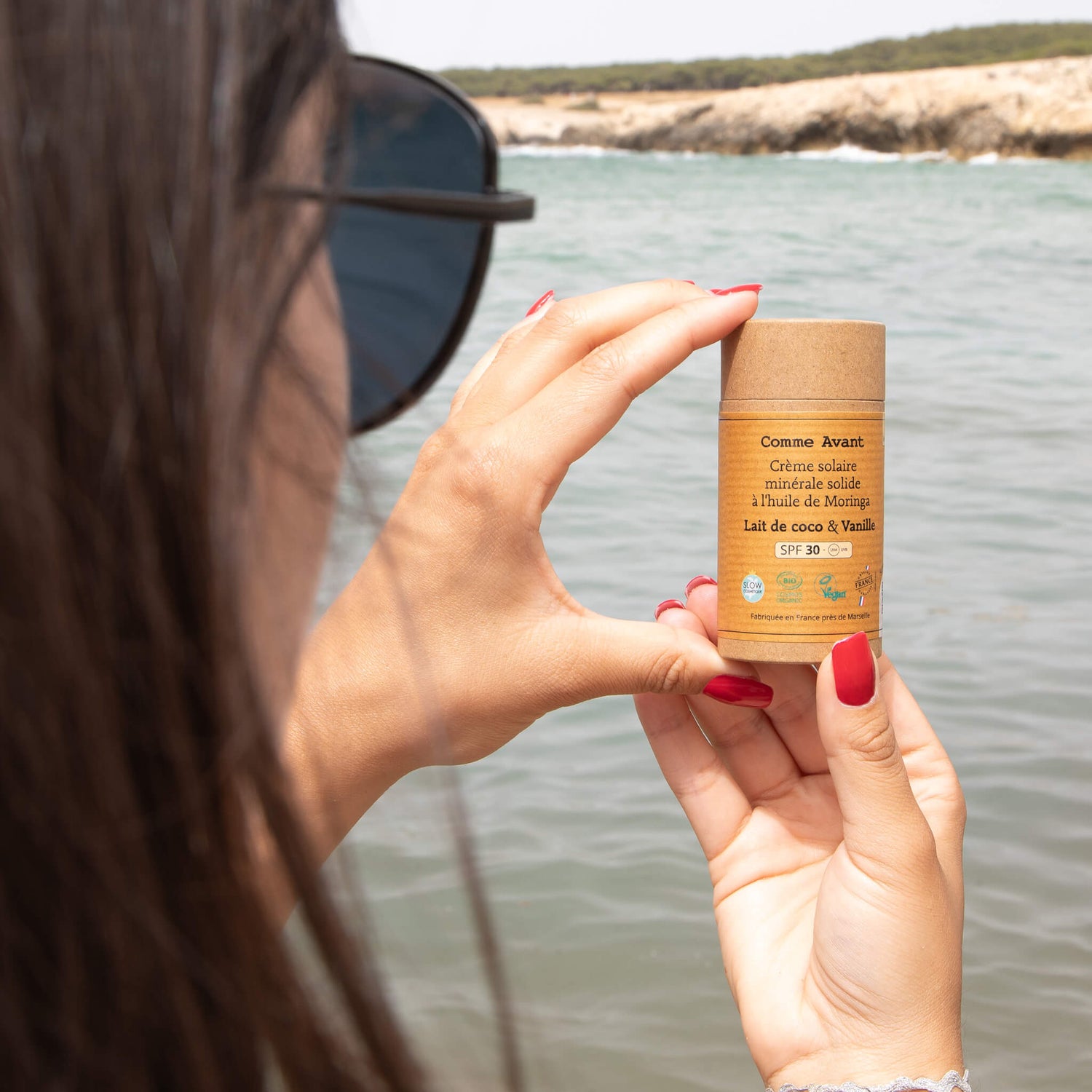 Crème solaire SPF30 lait de coco et vanille comme avant