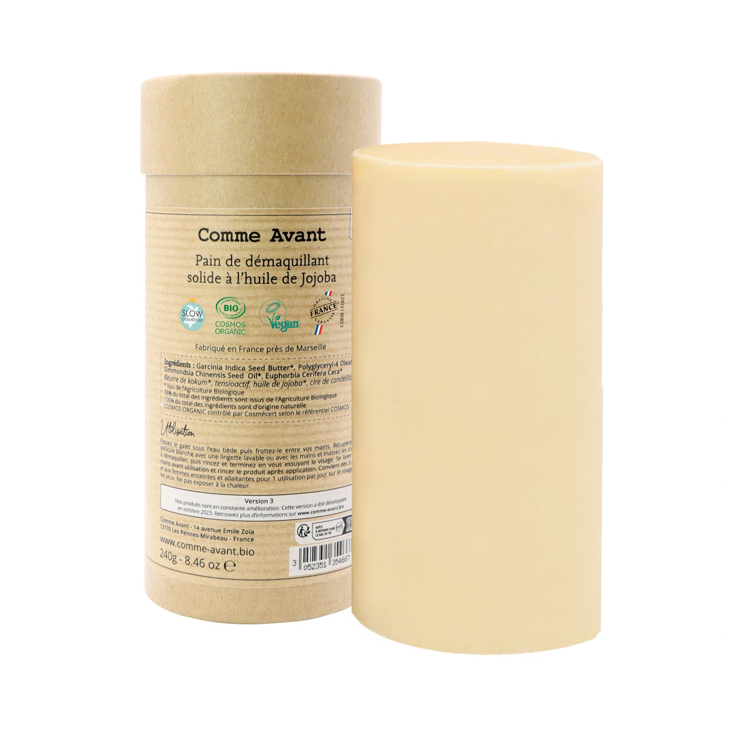 Démaquillant solide come avant