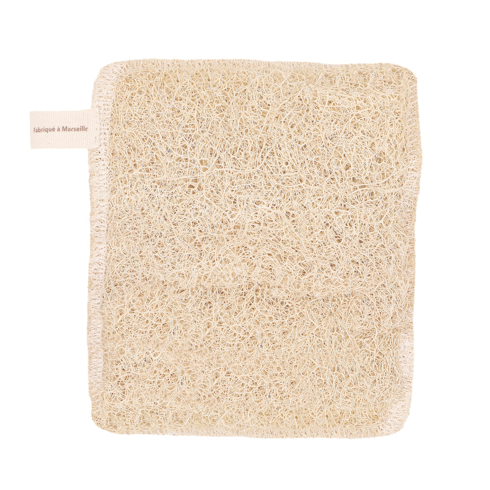 Éponge vaisselle lavable en loofah comme avant