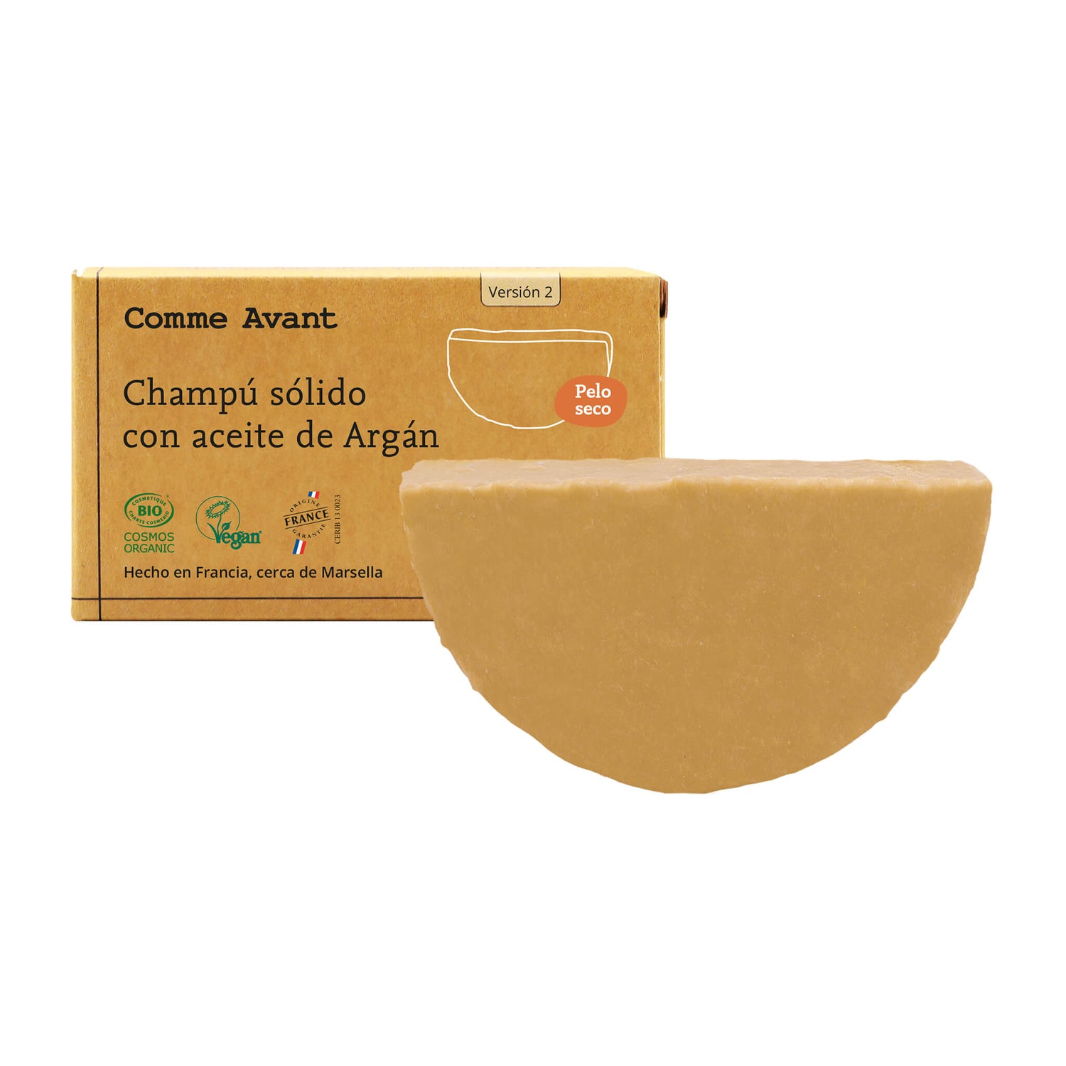 Champú sólido con aceite de Argán pelo seco