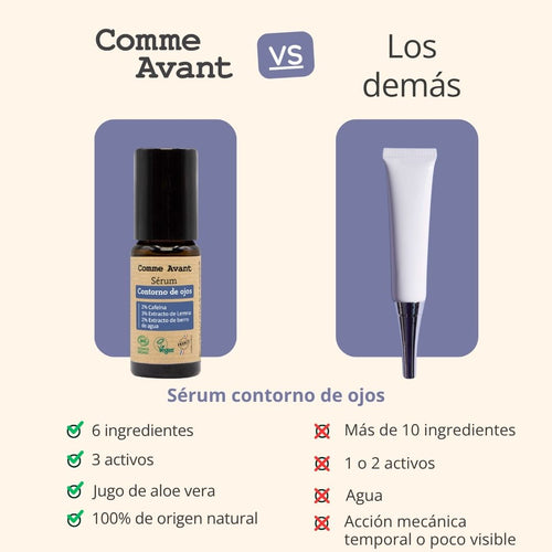 contorno de ojos comme avant vs los demás