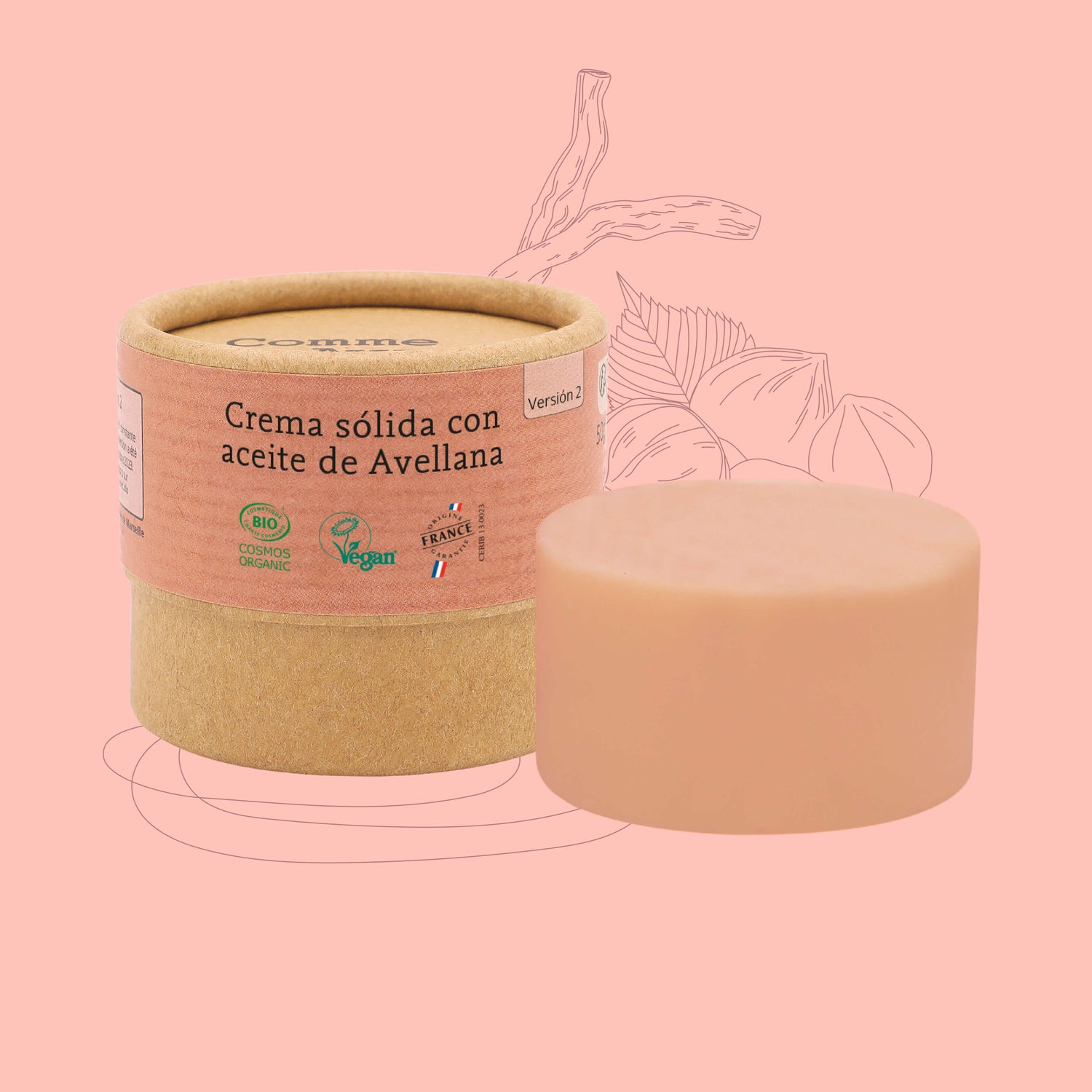 Crema sólida con aceite de Avellana Comme Avant
