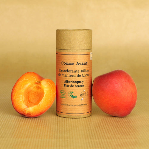 Desodorante sólido de manteca de Cacao Albaricoque Y Flor de cerezo Comme Avant