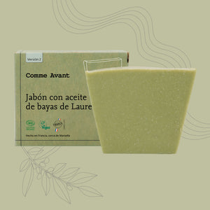 Jabón con aceite de bayas de Laurel Comme Avant