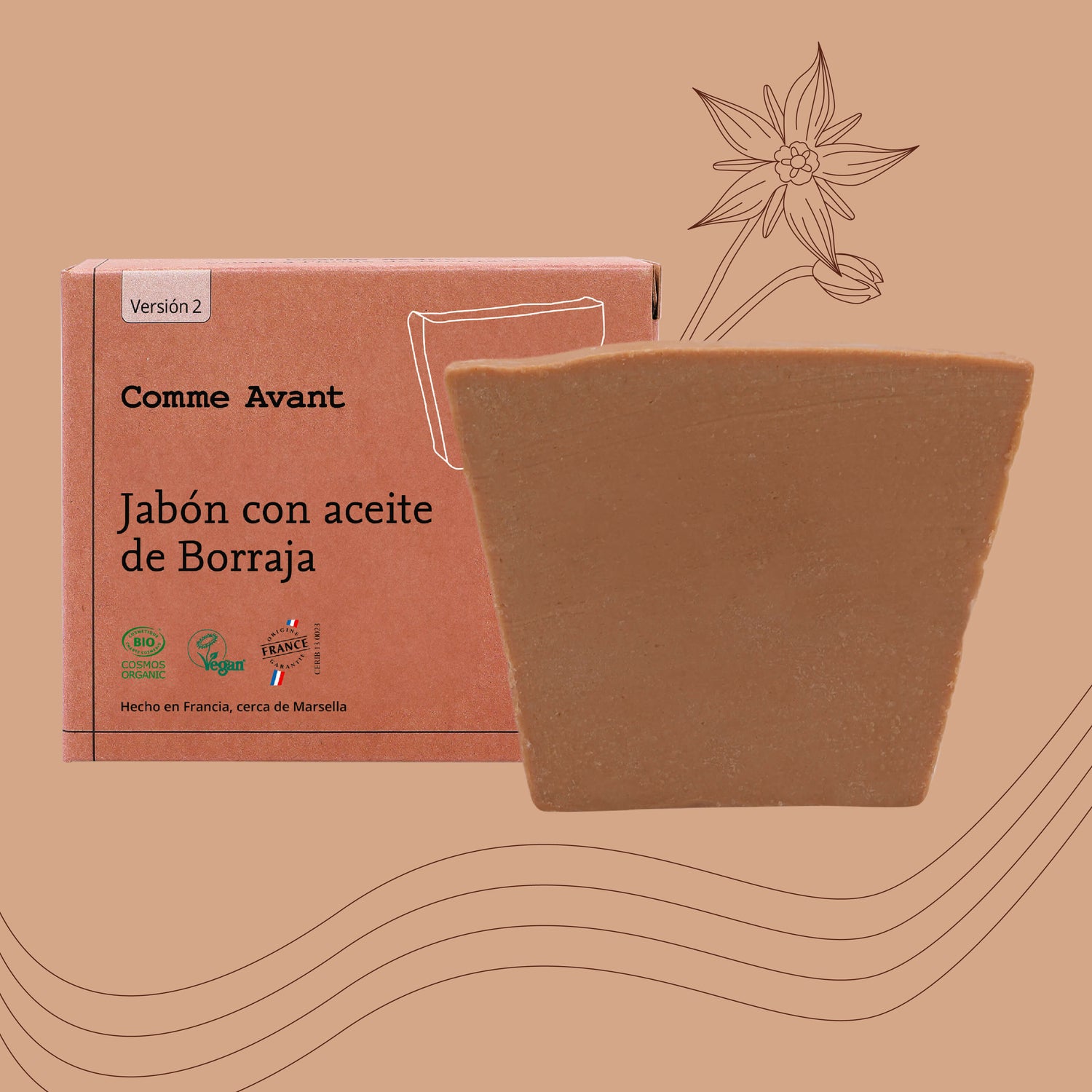 Jabón con aceite de Borraja Comme Avant