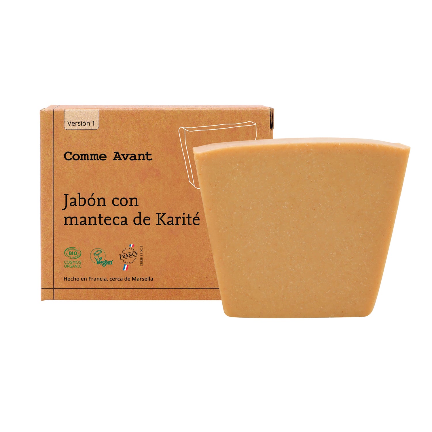 jabón con manteca de karité comme avant