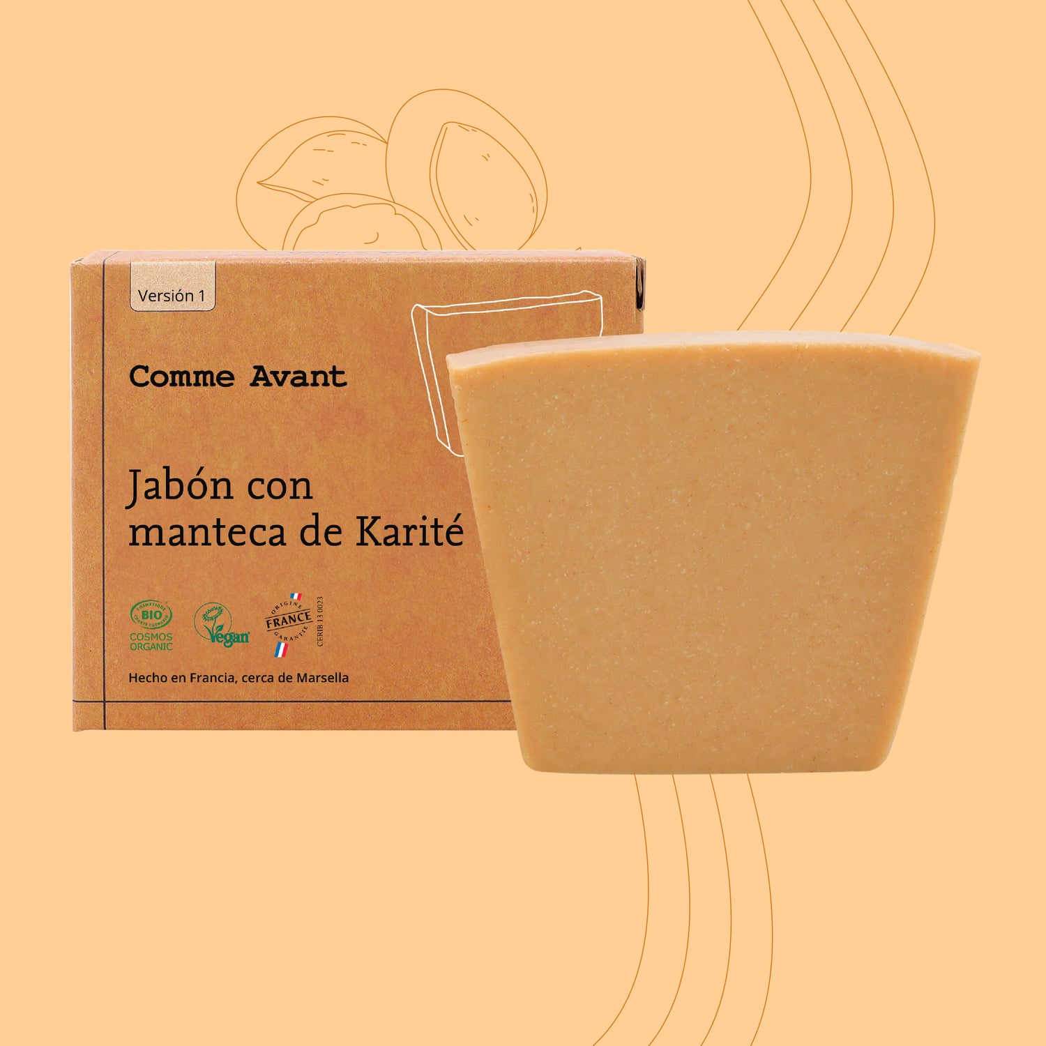 Jabón con manteca de Karité Comme Avant