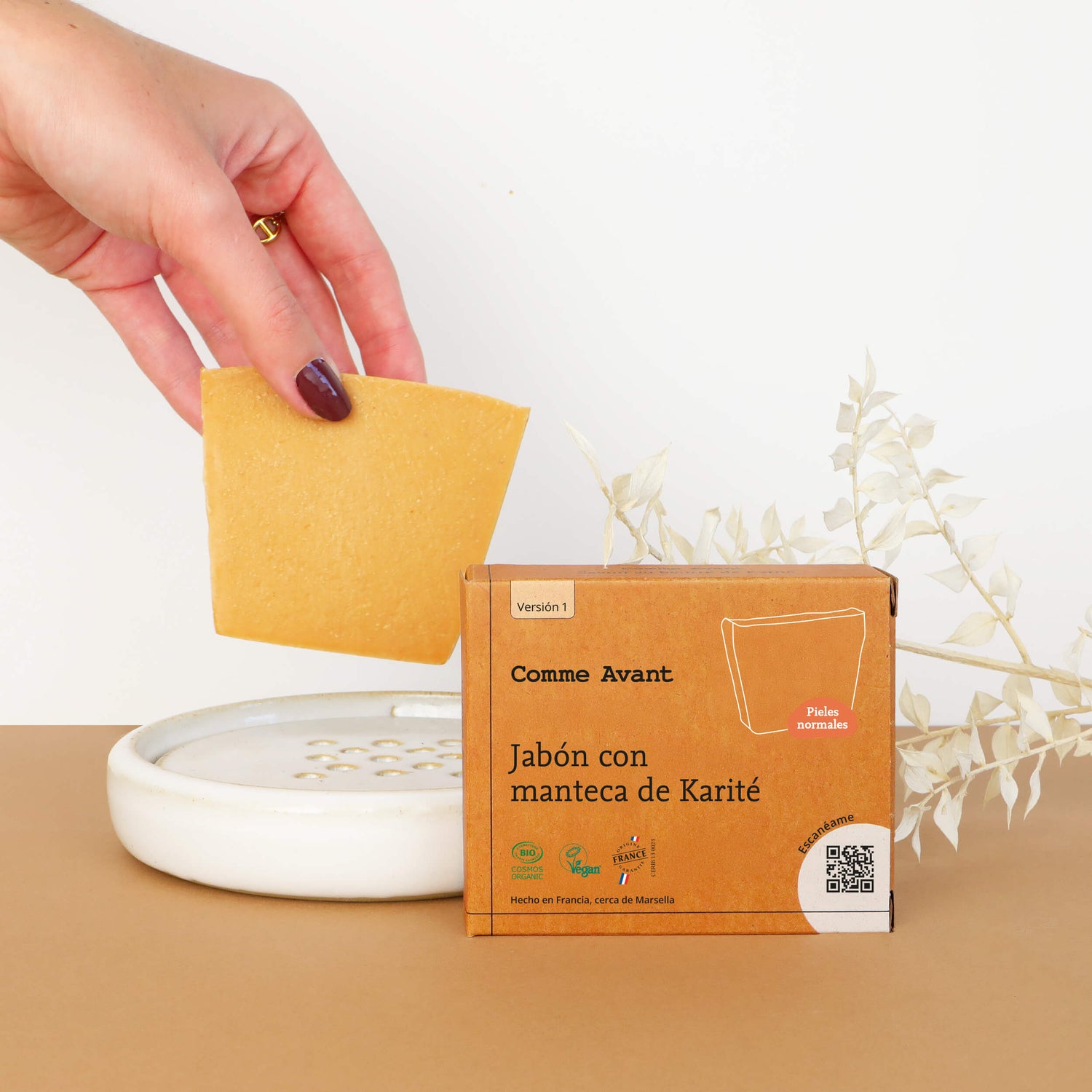 Jabón con manteca de Karité Comme Avant