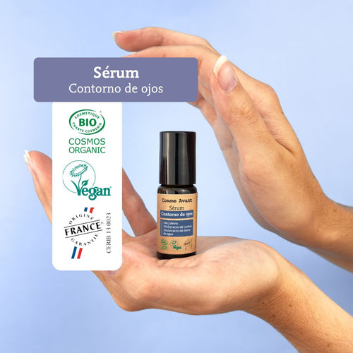 label contorno de ojos comme avant