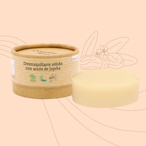 desmaquillante solido de aceite de jojoba comme avant