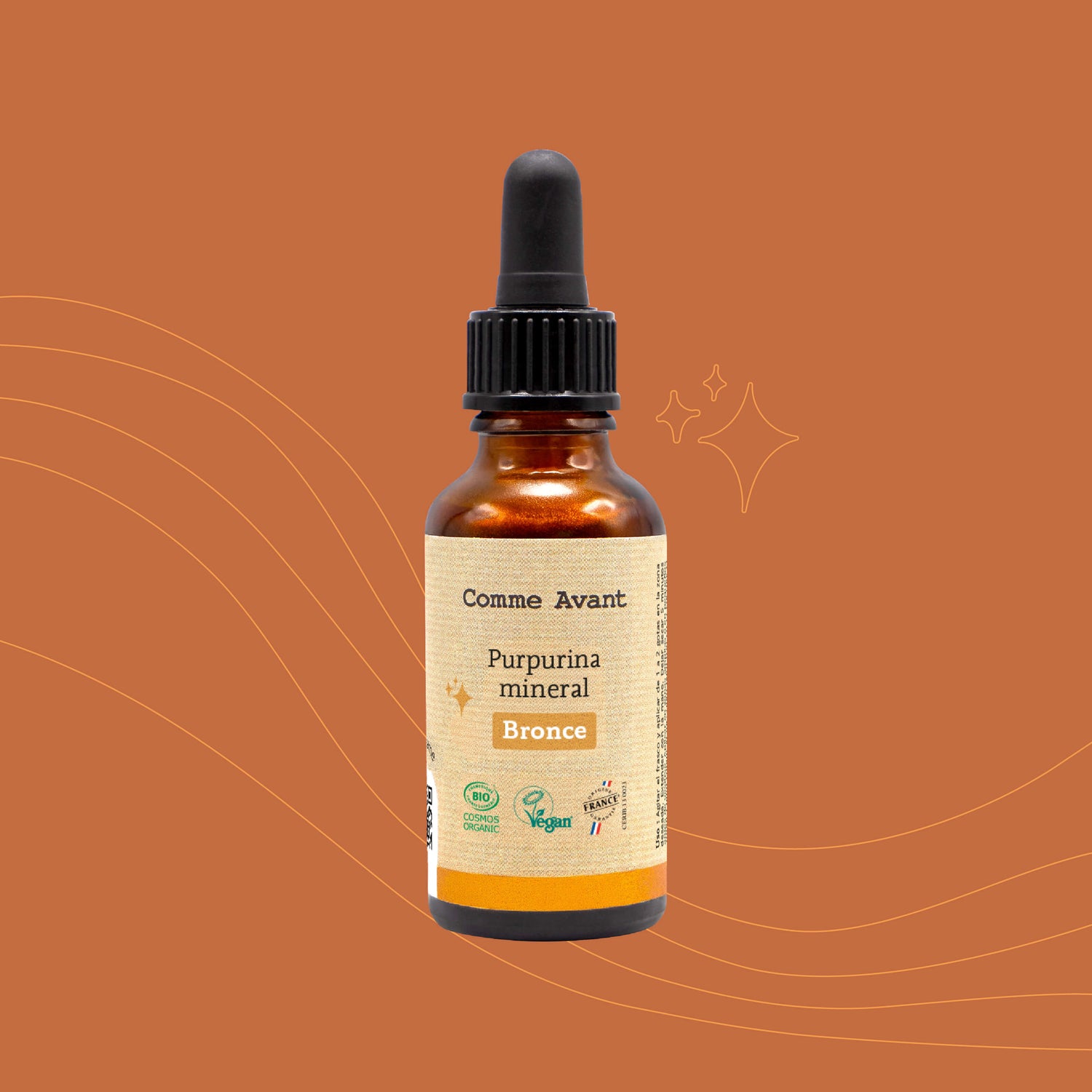 Purpurina mineral comme avant Bronce