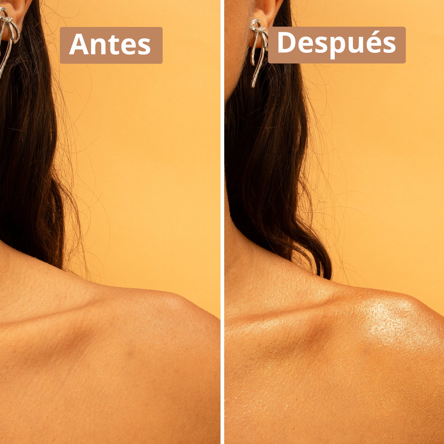 antes después purpurina mineral