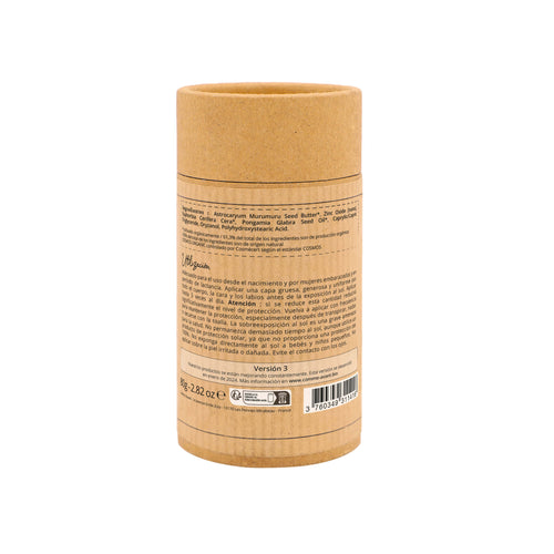 Protector solar mineral sólido con aceite de Karanja SPF50 Comme Avant