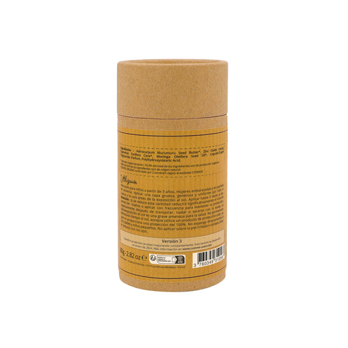 Protector solar mineral sólido con aceite de Moringa Leche de coco y Vainilla SPF30 Comme Avant