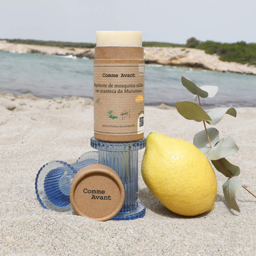 Repelente de mosquitos sólido con manteca de Murumuru natural 