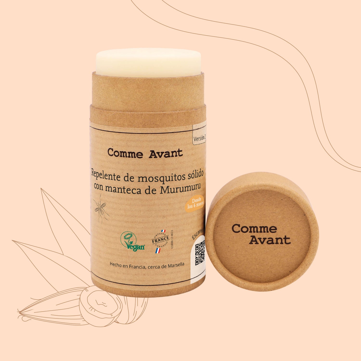 Repelente de mosquitos sólido con manteca de Murumuru Comme Avant