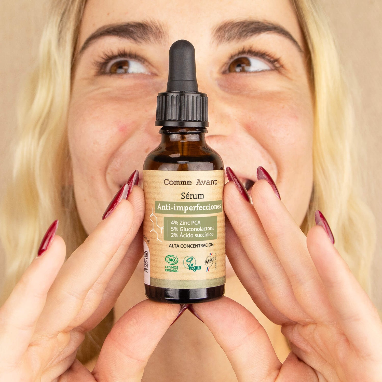 Sérum Anti-imperfecciones Zinc PCA Gluconolactona Ácido succíníco Comme Avant