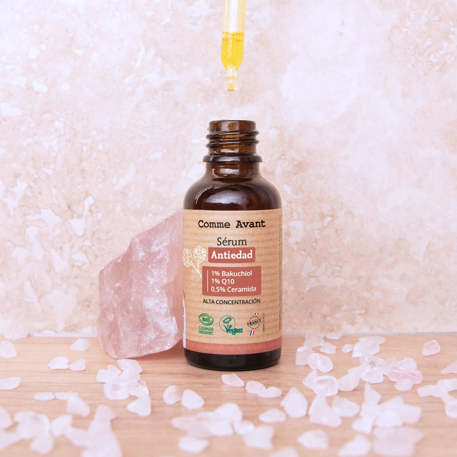 Sérum Antiedad Bakuchiol Q10 Ceramida alta concentracíon Comme Avant