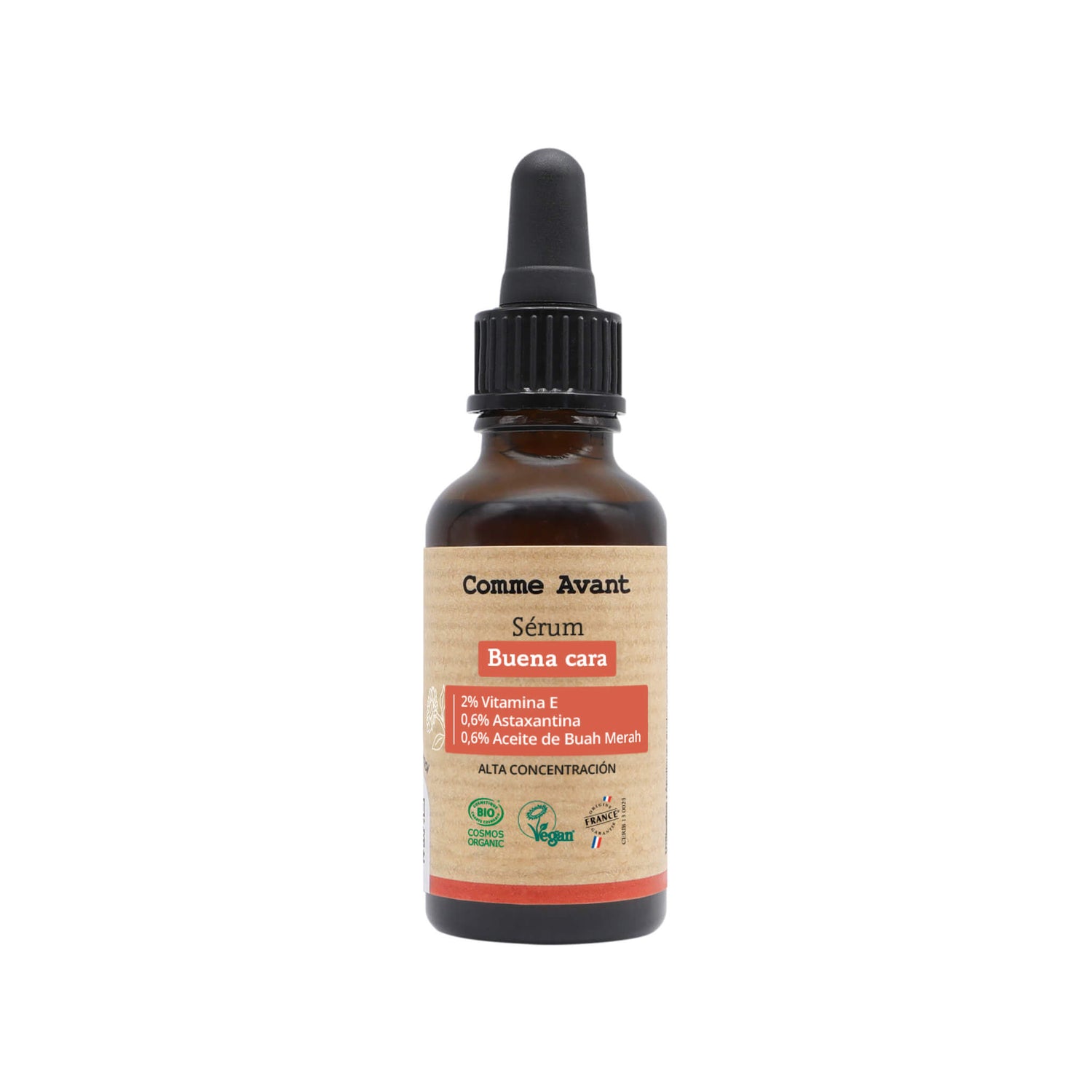 Sérum Buena cara Vitamina E Astaxantina Aceite de Buah Merah Comme Avant