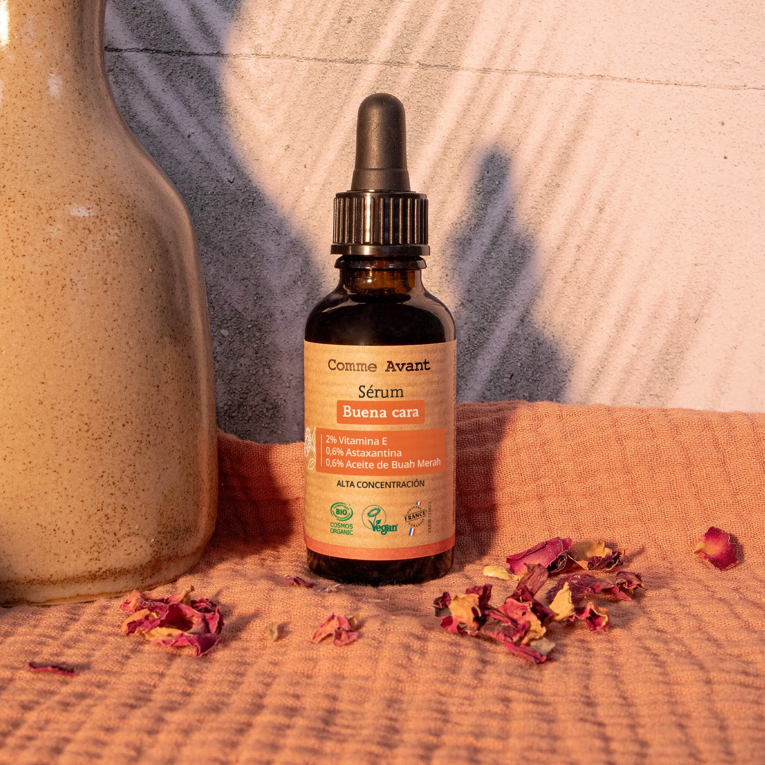 Sérum Buena cara Vitamina E Astaxantina Aceite de Buah Merah Comme Avant