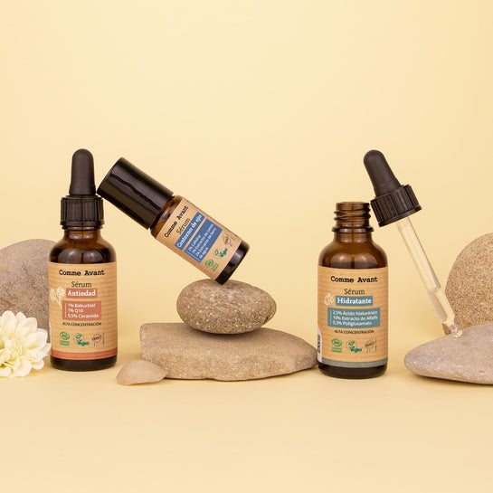 contorno de ojos y serum comme avant