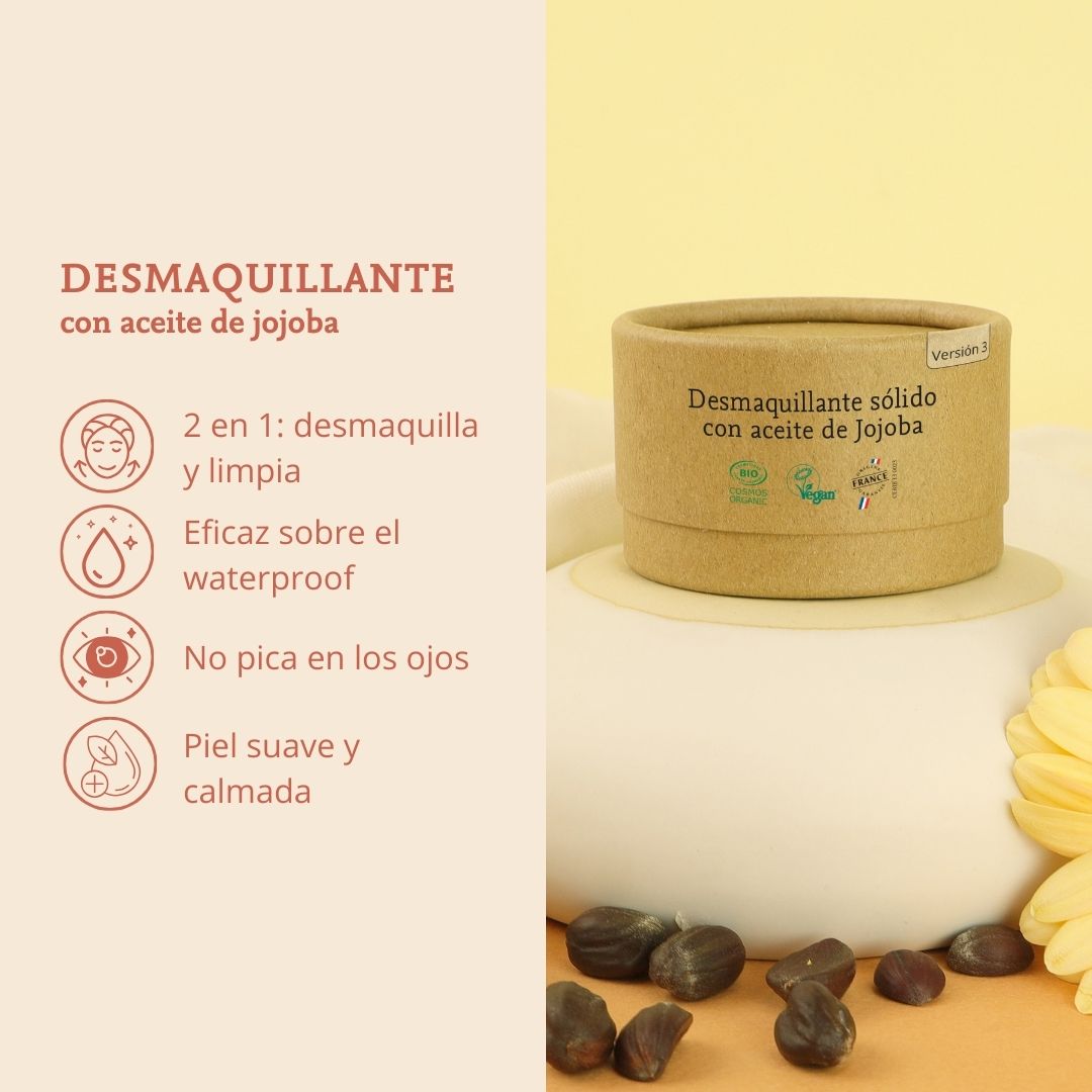 Desmaquillante solido comme avant con aceite de jojoba